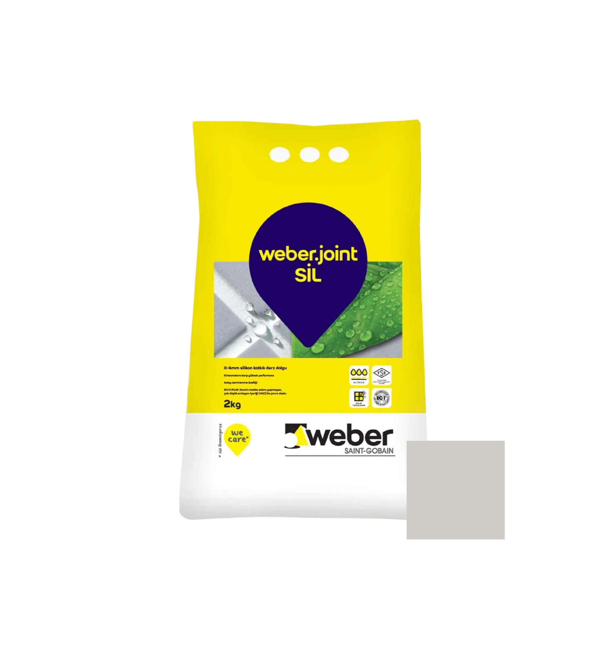 Weber Joint SIL 415-GRI 2 KG ფუგა, ნაცრისფერი — ფუგა
